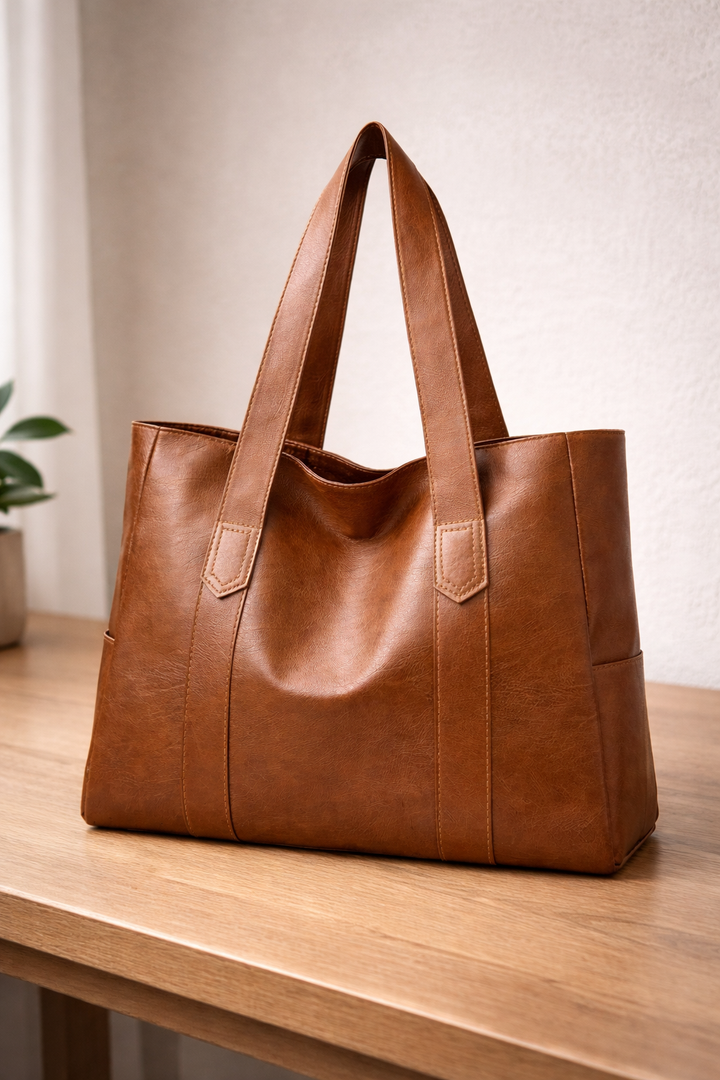 Sac fourre-tout pour femme au design réglable — Café