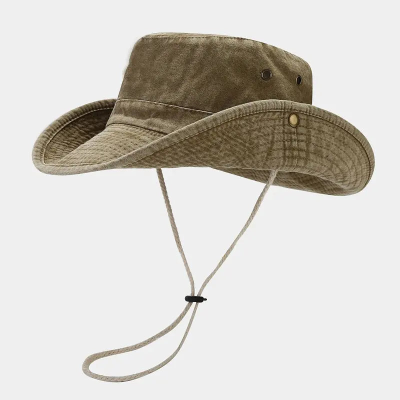 Unisex Fisherman Bucket Hat with Adjustable Cord