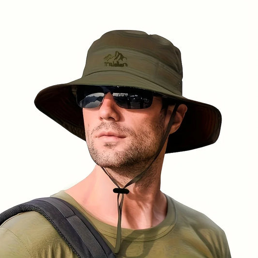 Sun hat bucket style hiking summer — Army Green