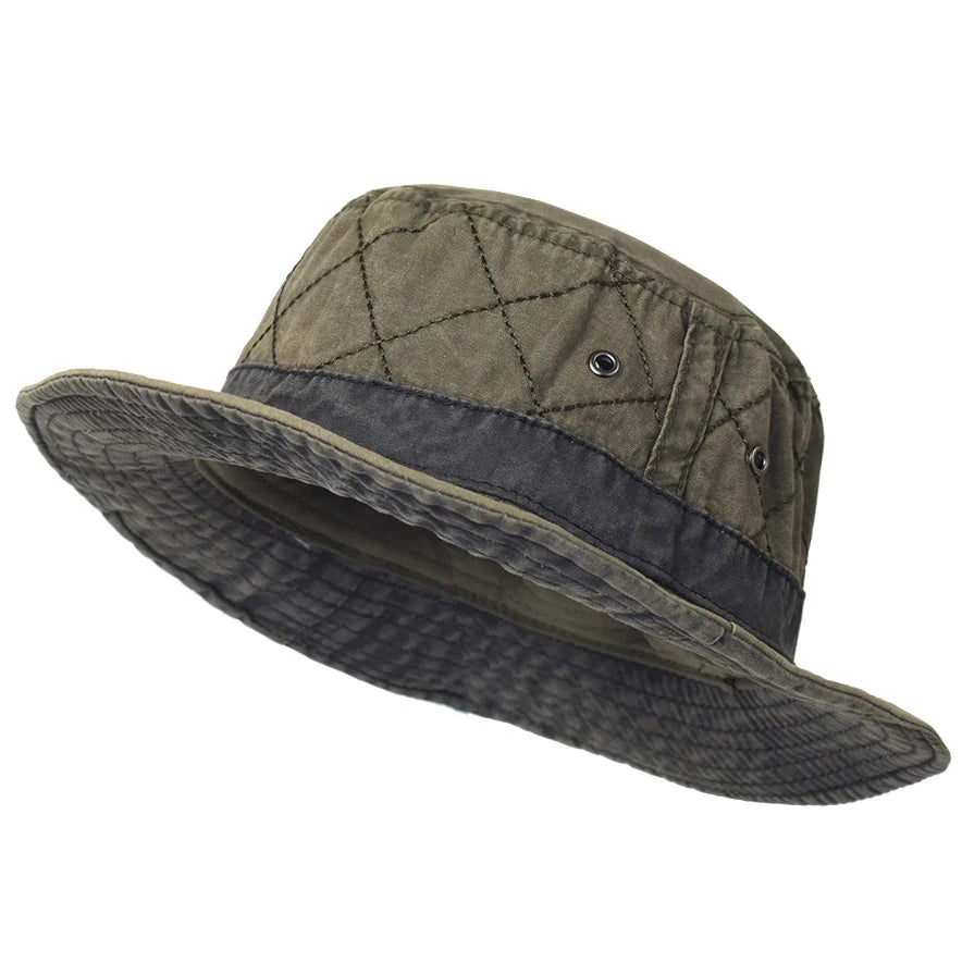 Casual summer bucket hat for fishing and hunting — Army Green