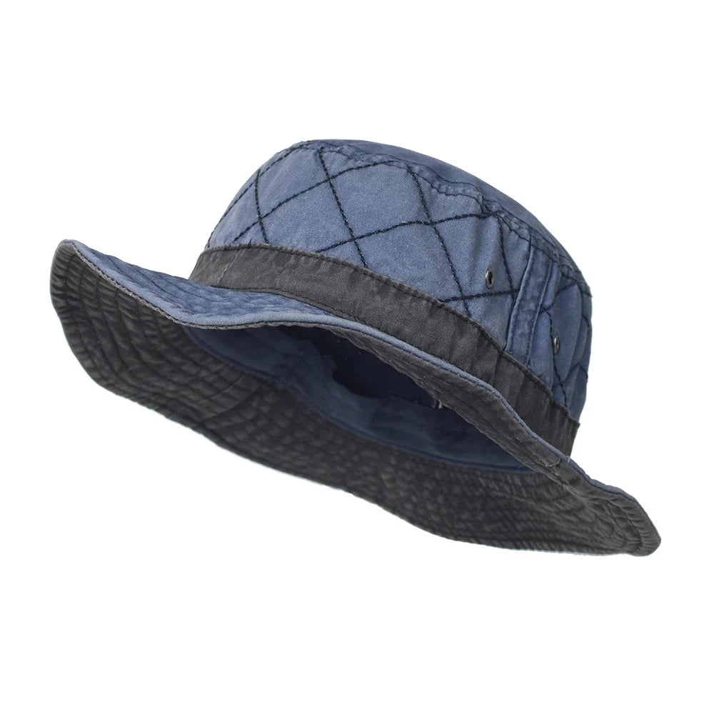 Casual summer bucket hat for fishing and hunting — Blue