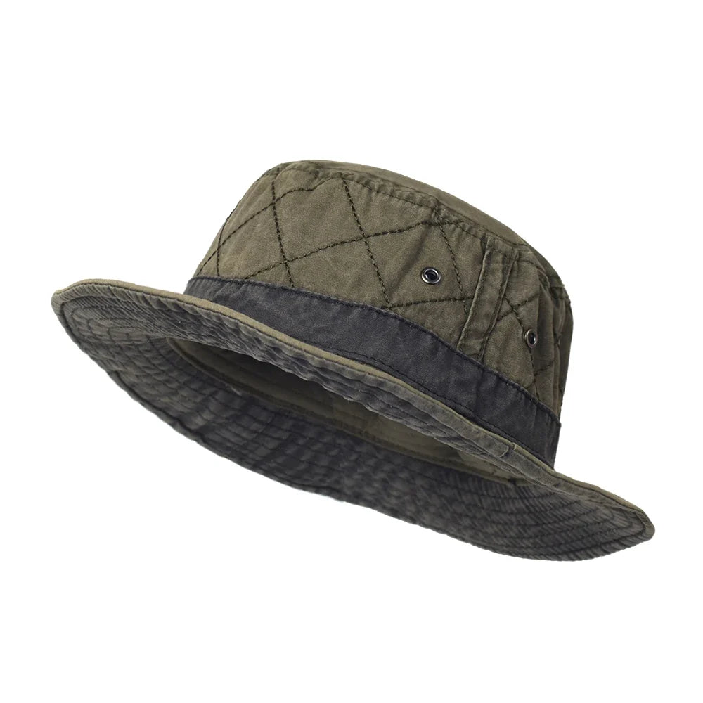 Casual summer bucket hat for fishing and hunting — Army Green
