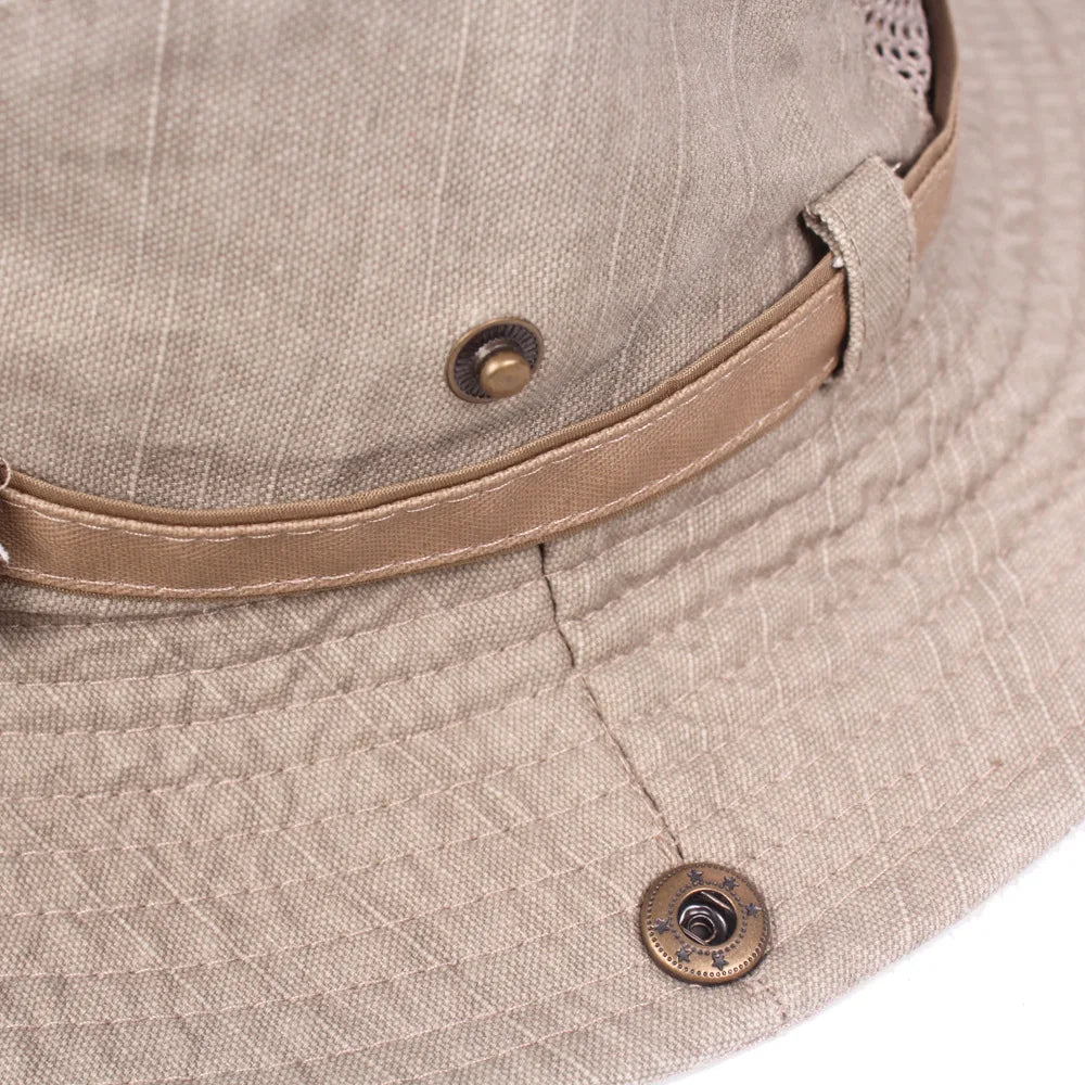 Bucket Hat Bush Hat for Fishing and Outdoor Hiking — Brown