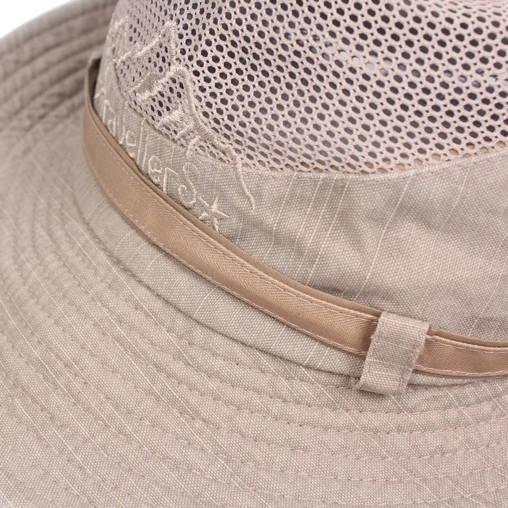 Bucket Hat Bush Hat for Fishing and Outdoor Hiking — Brown