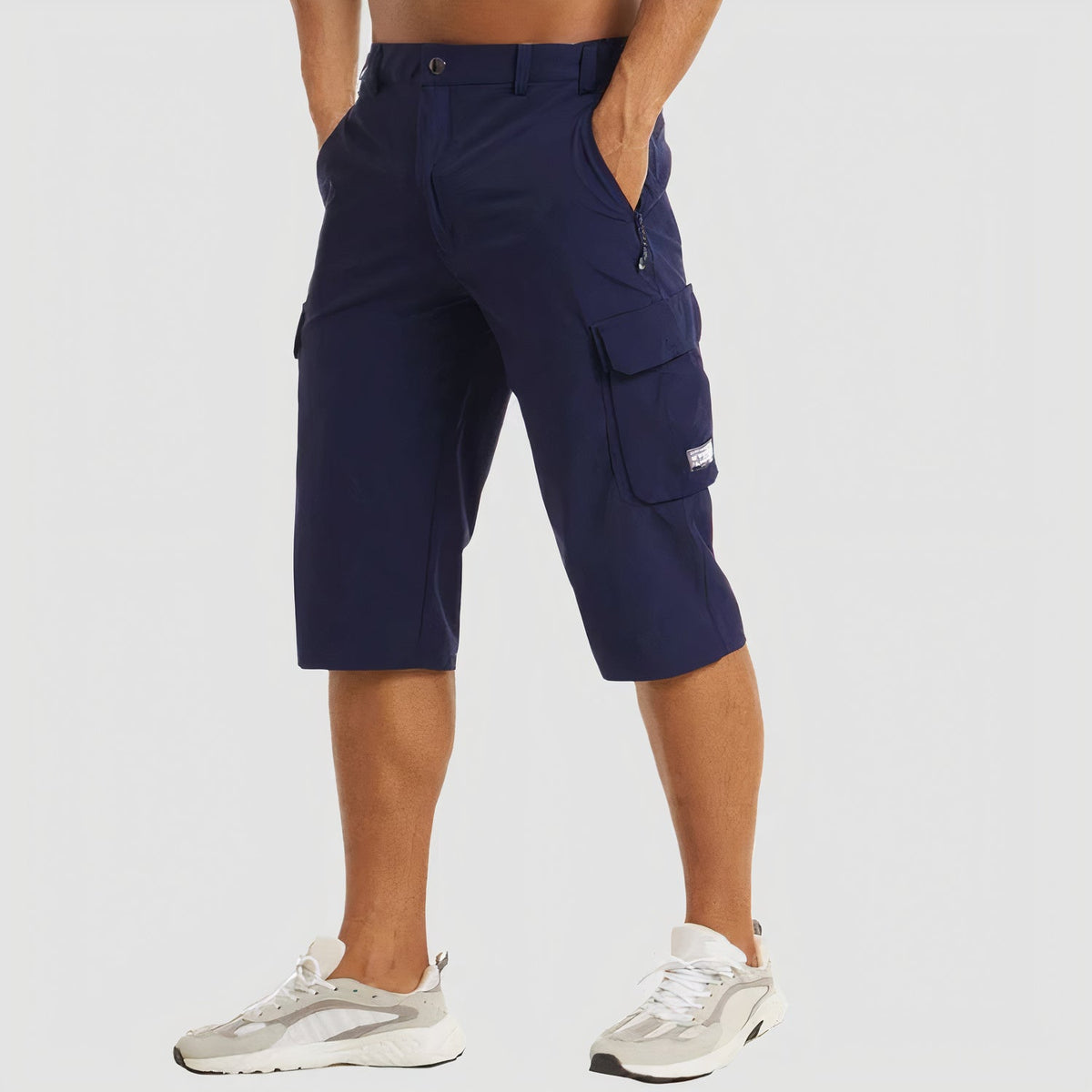 Men's Multi-Pocket Shorts — Dark Blue