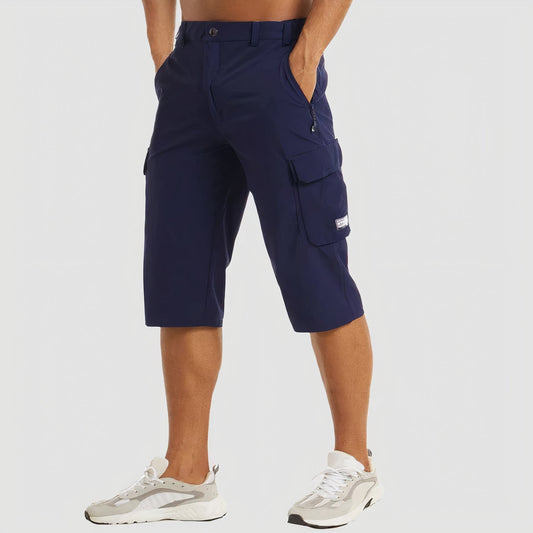 Men's Multi-Pocket Shorts — Dark Blue
