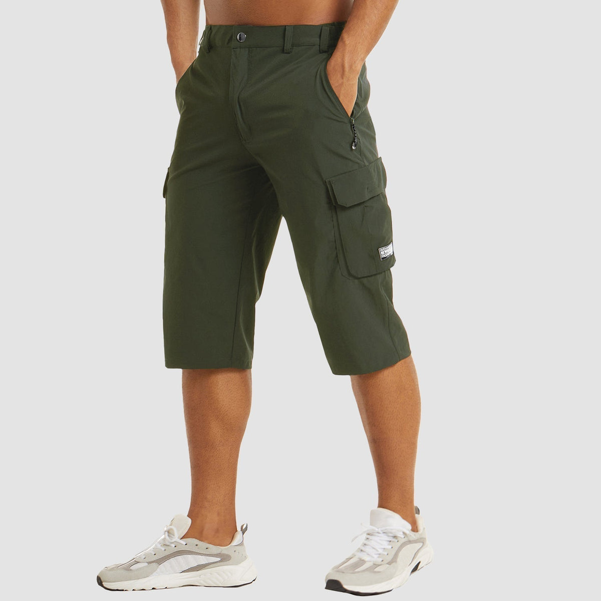 Men's Multi-Pocket Shorts — Military Green
