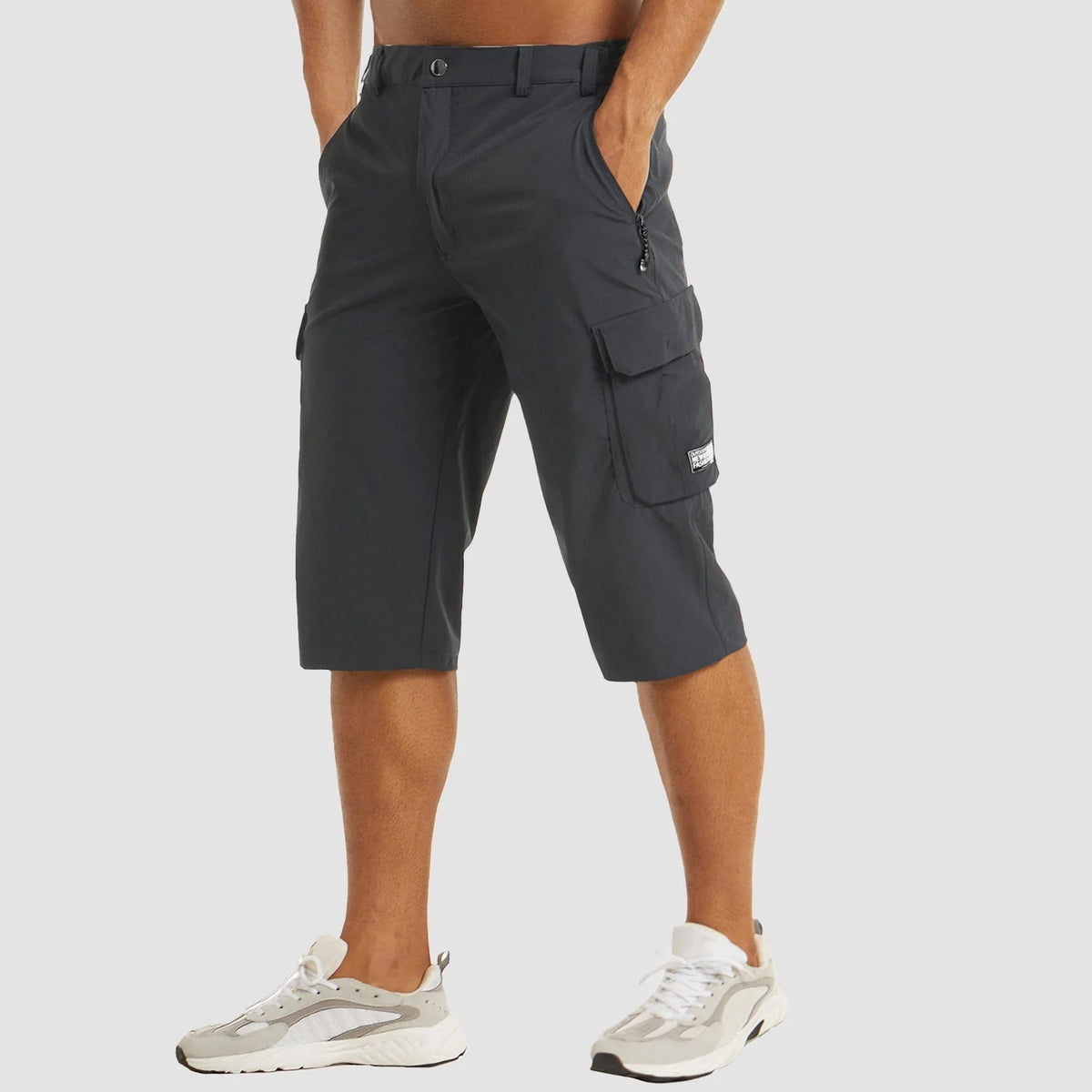 Men's Multi-Pocket Shorts — Dark Grey
