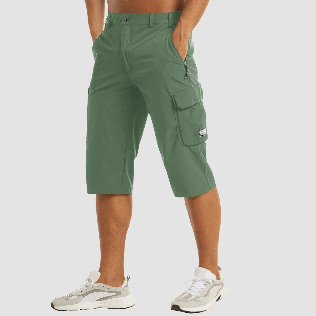 Men's Multi-Pocket Shorts — Green