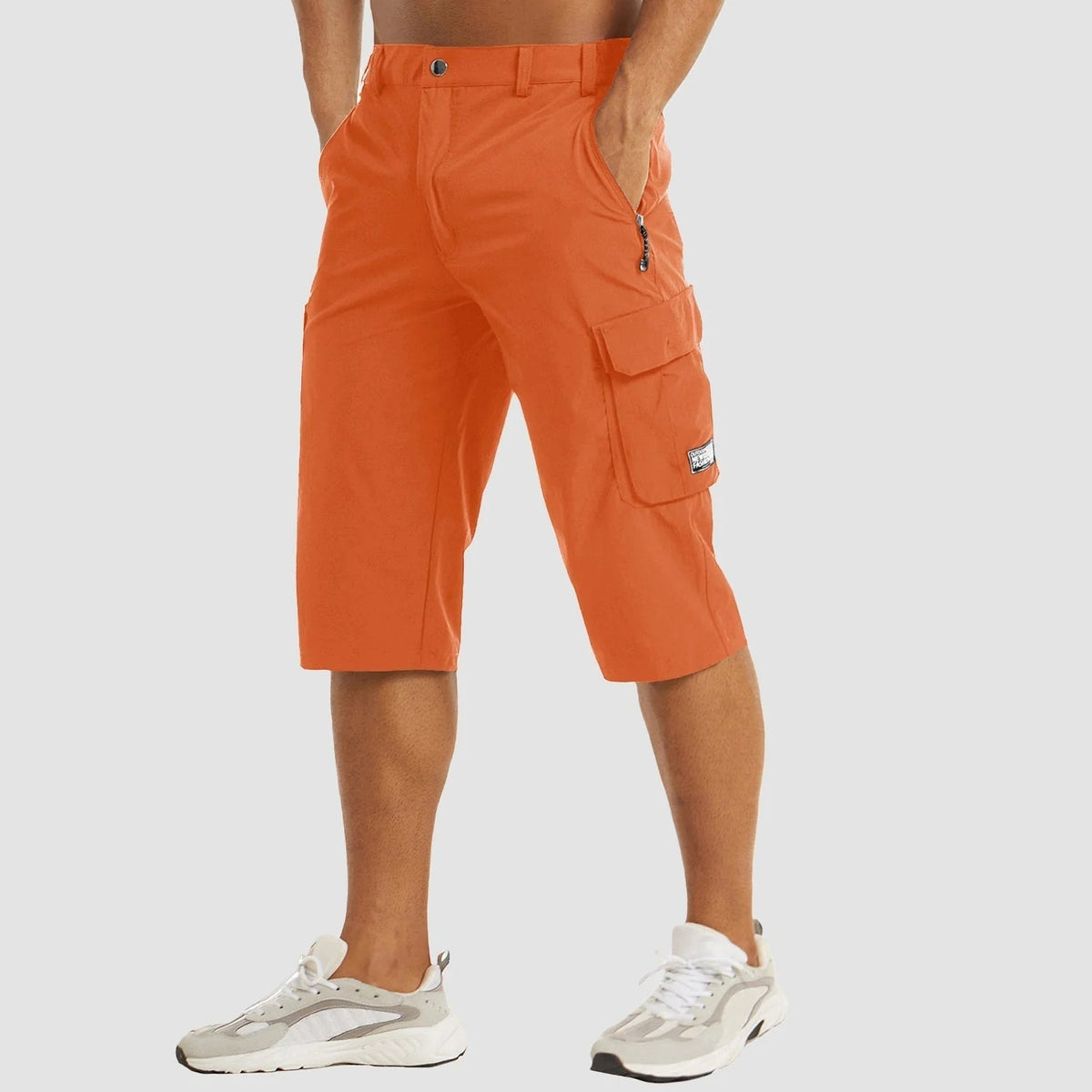 Men's Multi-Pocket Shorts — Orange