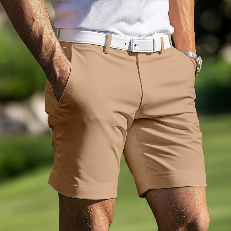 Men's Regular Fit Straight Cut Pants — Khaki