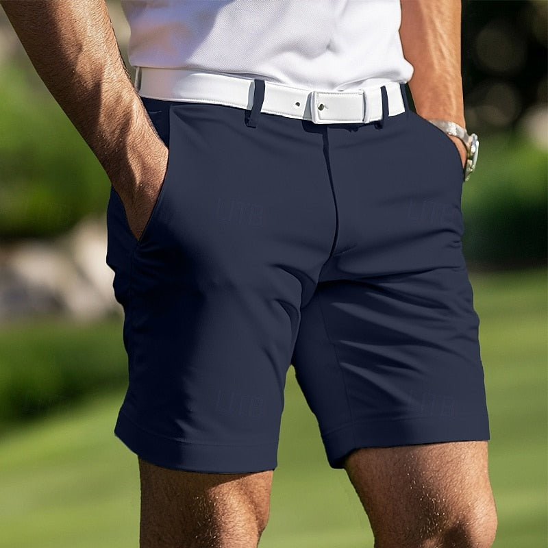 Men's Regular Fit Straight Cut Pants — Blue