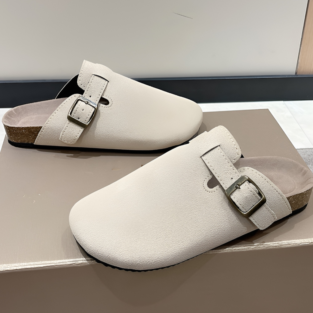 Men's Clogs with Ergonomic Sole — Beige