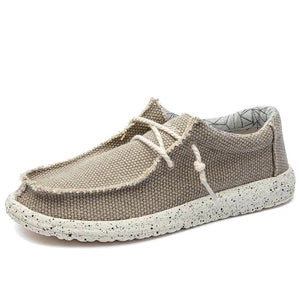 Herren-Loafer zum Hineinschlüpfen mit Zierschnürung — Khaki