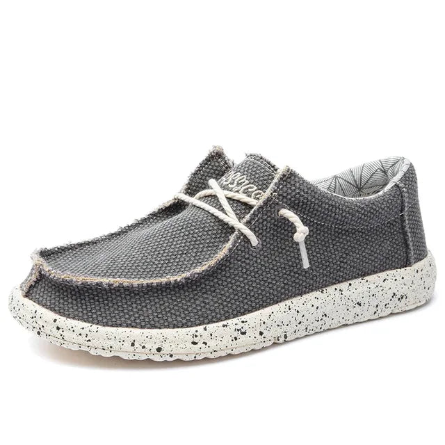 Men's slip-on shoes with soft fabric — Dark Grey