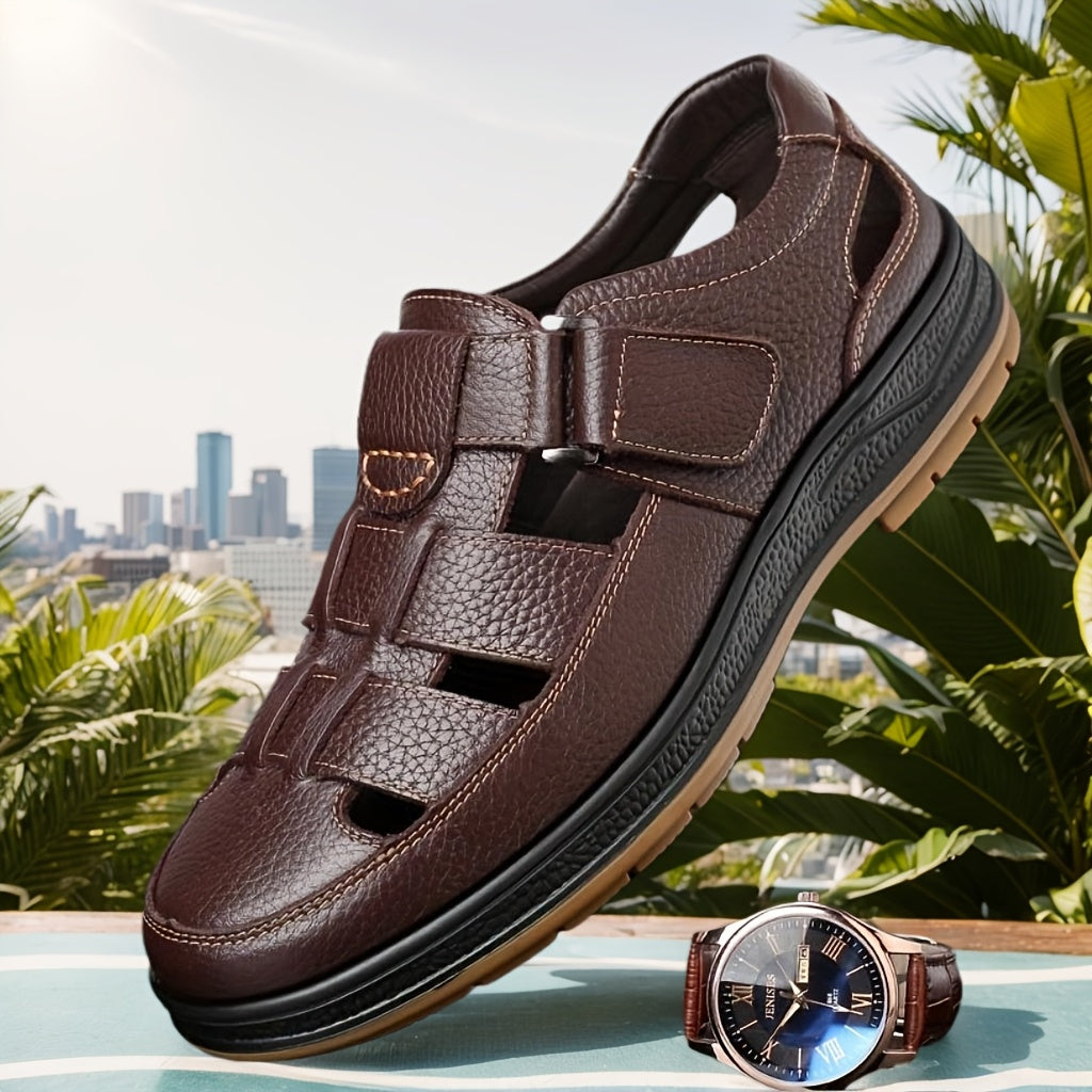 Bequeme Herren-Slipper — Braun