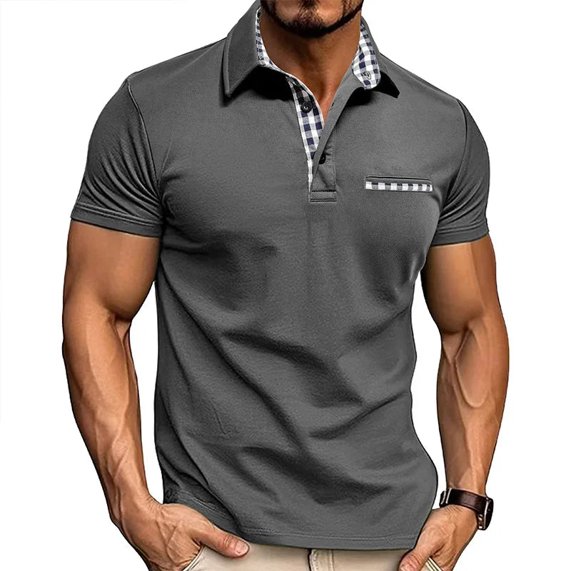 Classic Fit Polo Shirt — Grey