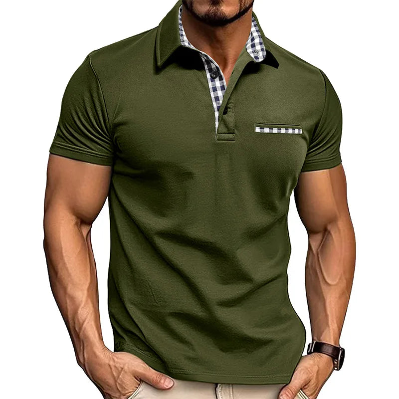Classic Fit Polo Shirt — Olive Green