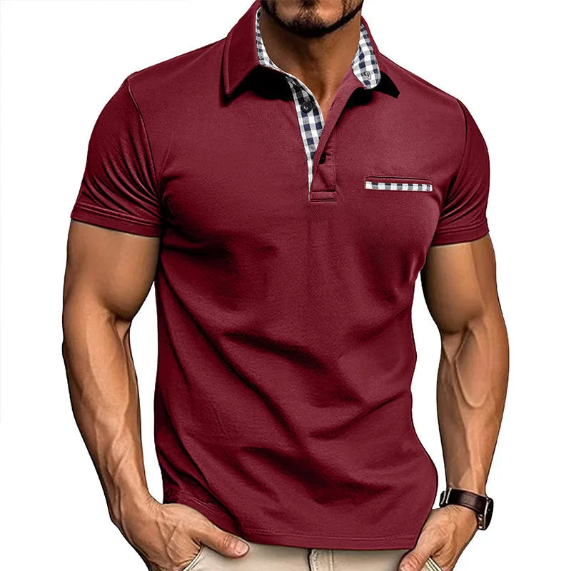 Classic Fit Polo Shirt — Wine Red