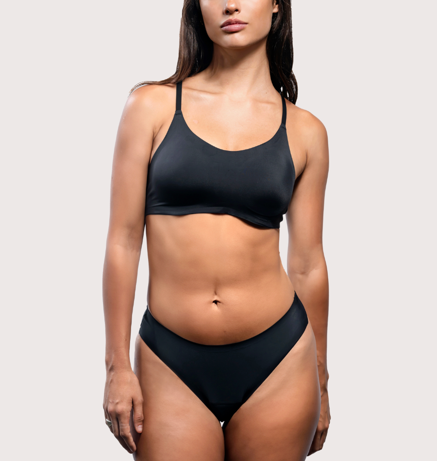 High-Waisted Menstrual Panties Period — Black