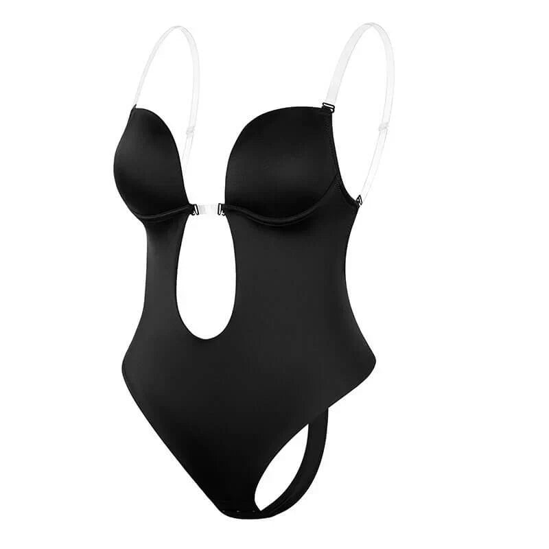 Women's Body Sculpting Backless V-Neckline Dress
