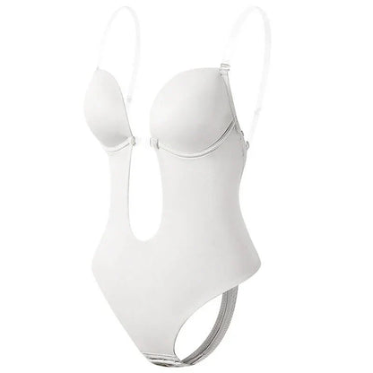 Women's Body Sculpting Backless V-Neckline Dress — image 3