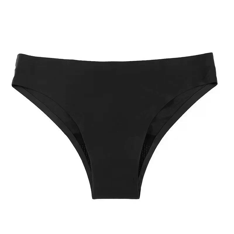 Teenagers' Four-Layer Period Swimsuit — Black