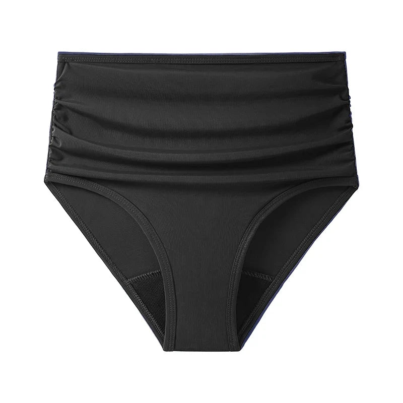 High-Waisted Period Swim Shorts