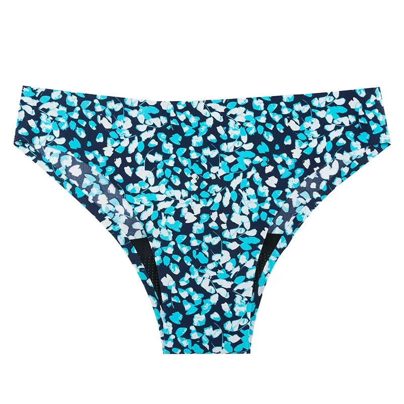 Periodenslip für Damen mit Spitzendetails, 1 Stück — Blau