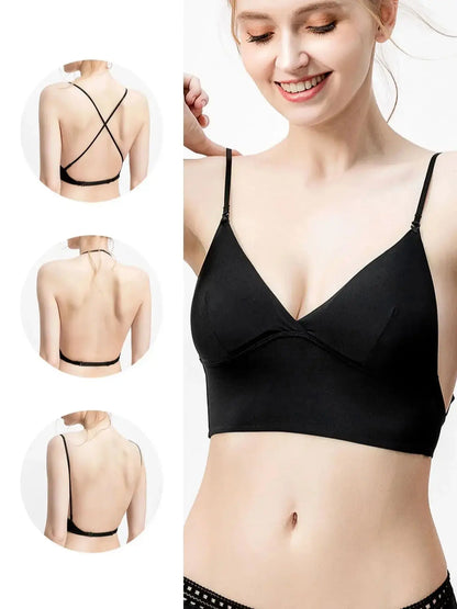 Women's triangle backless bra — image 8