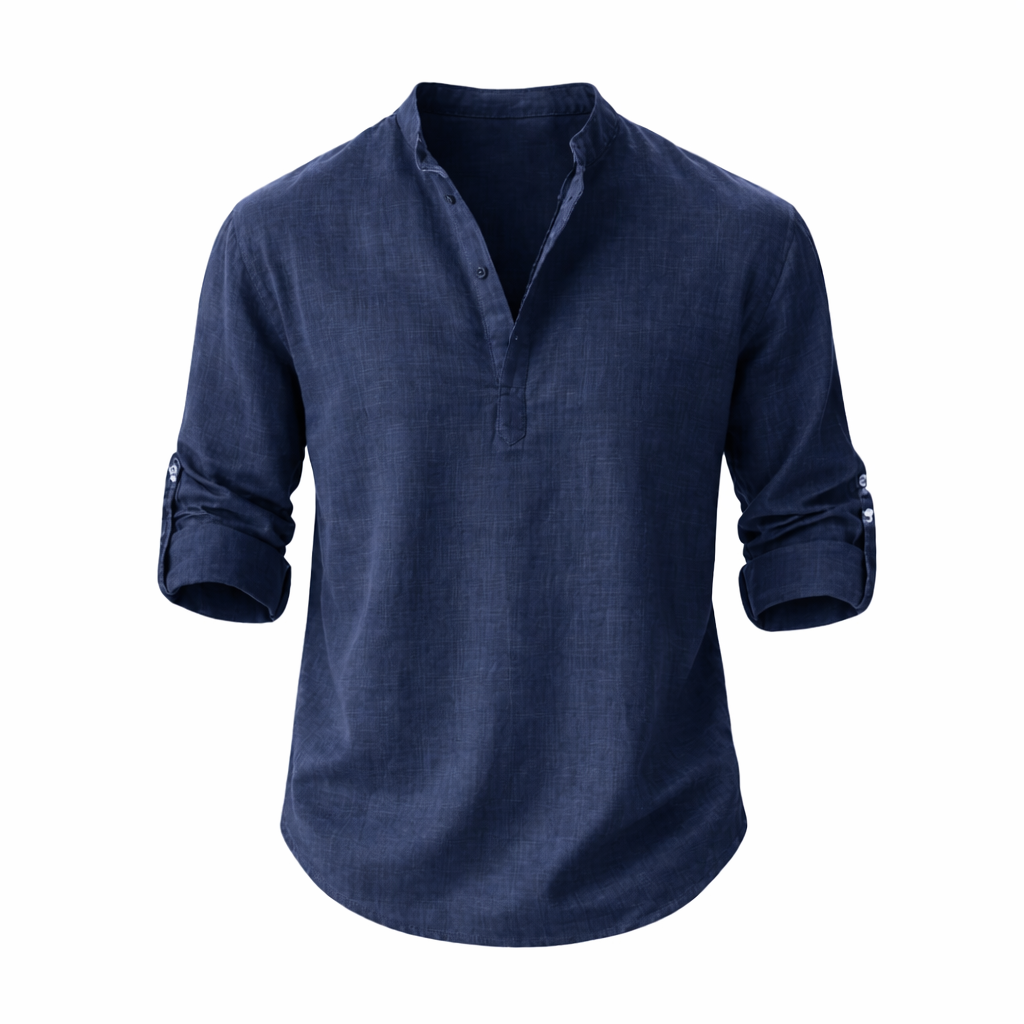 Men's Casual Fit Shirt — Dark Blue
