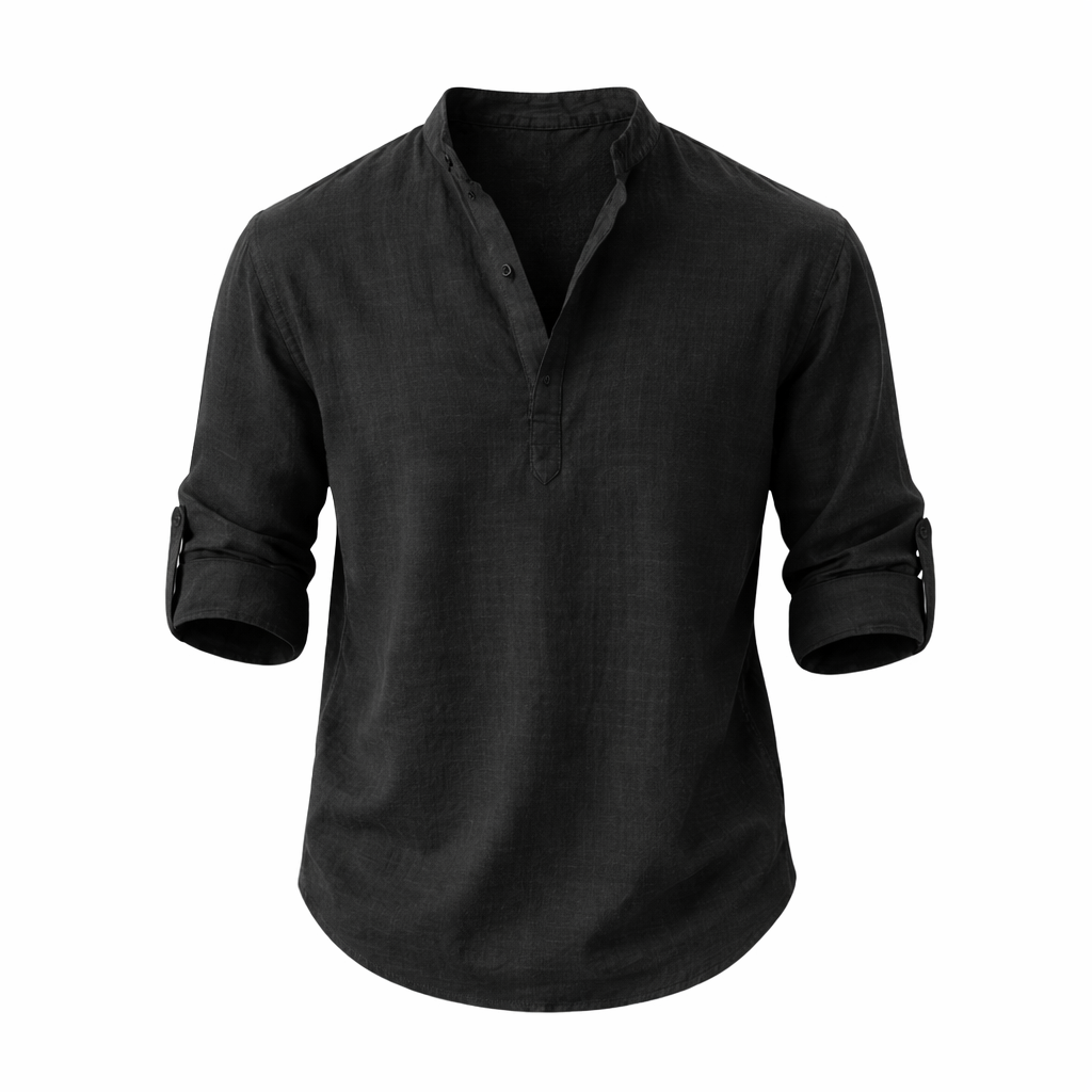 Men's Casual Fit Shirt — Black