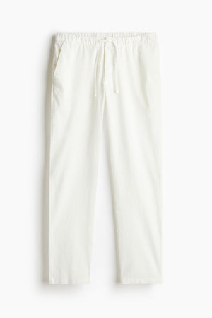 Men's Relaxed Fit Pants — White