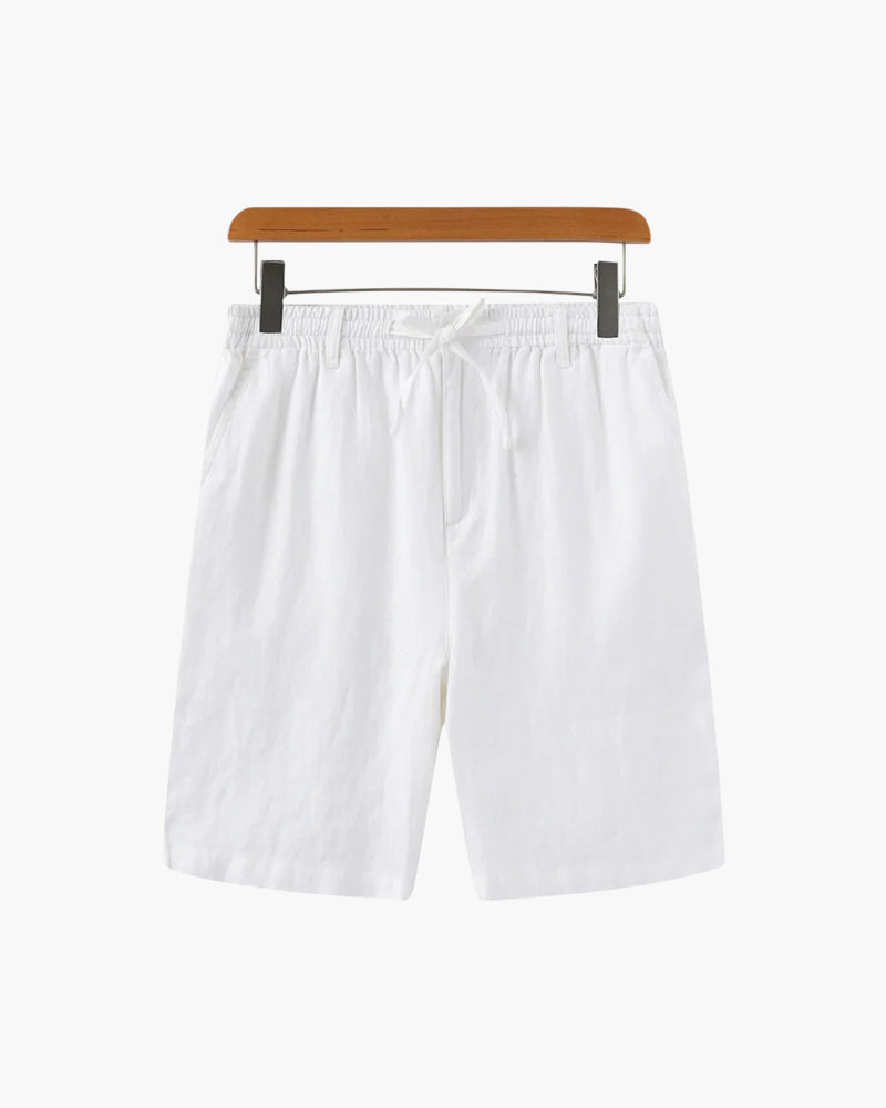 Men's Drawstring Shorts — White