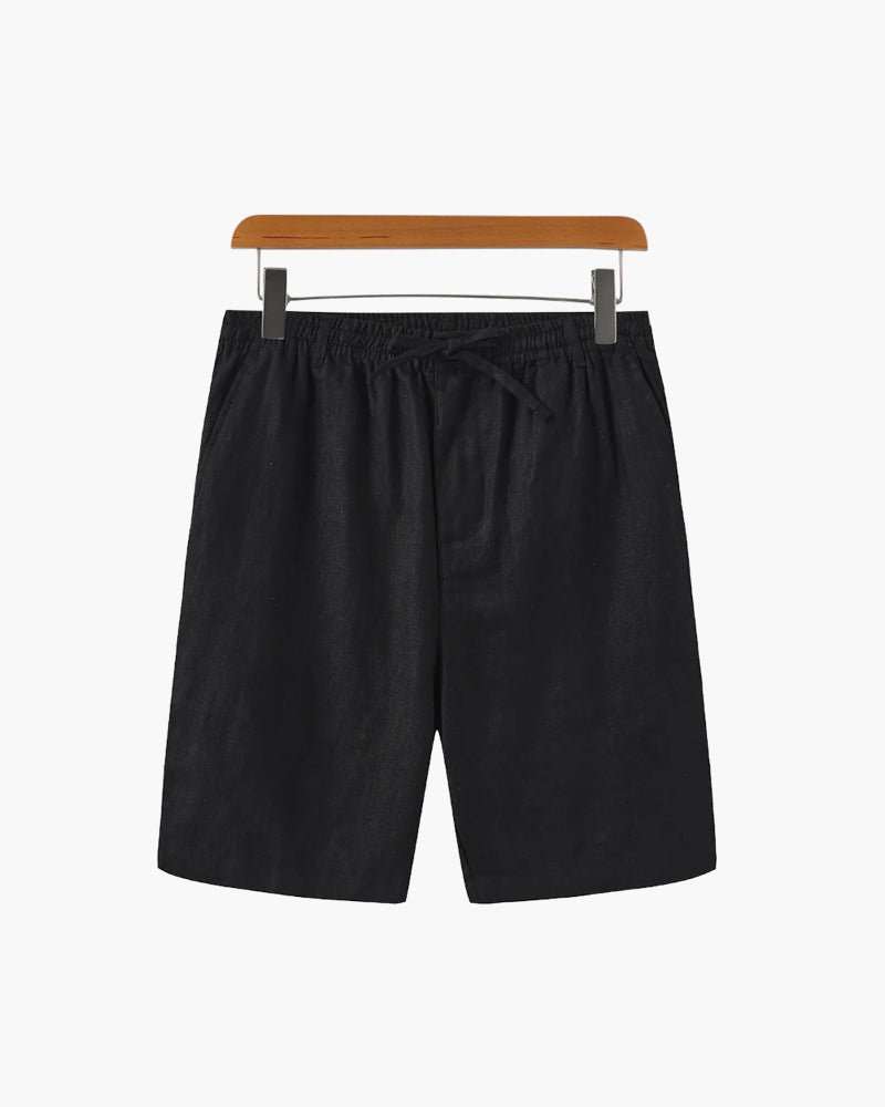 Men's Drawstring Shorts — Black