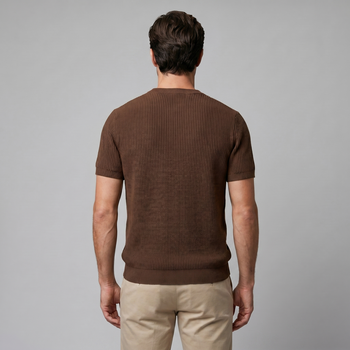 Men's Knit Pullover T-shirt — product view
