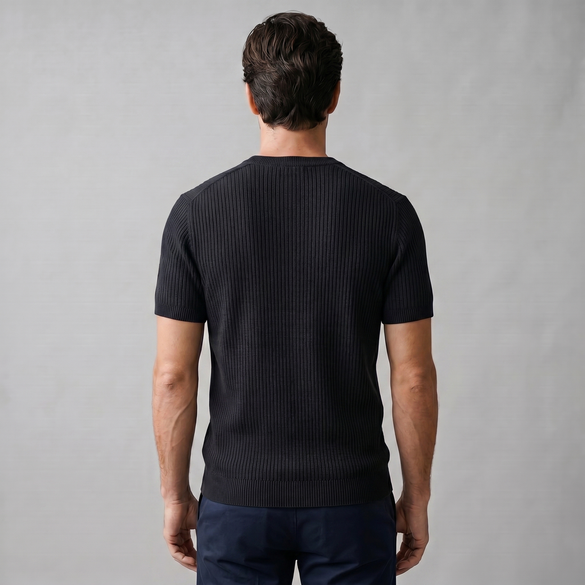 Men's Knit Pullover T-shirt — product view