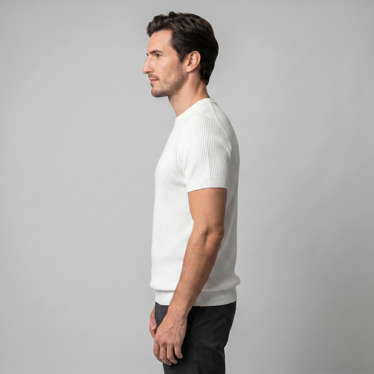 Men's Knit Pullover T-shirt — product view