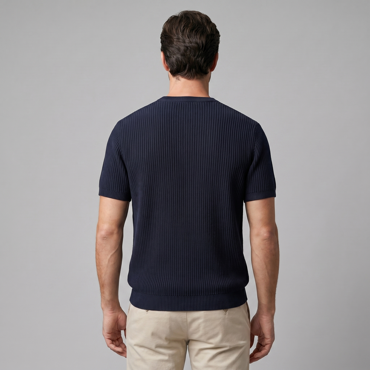 Men's Knit Pullover T-shirt — product view