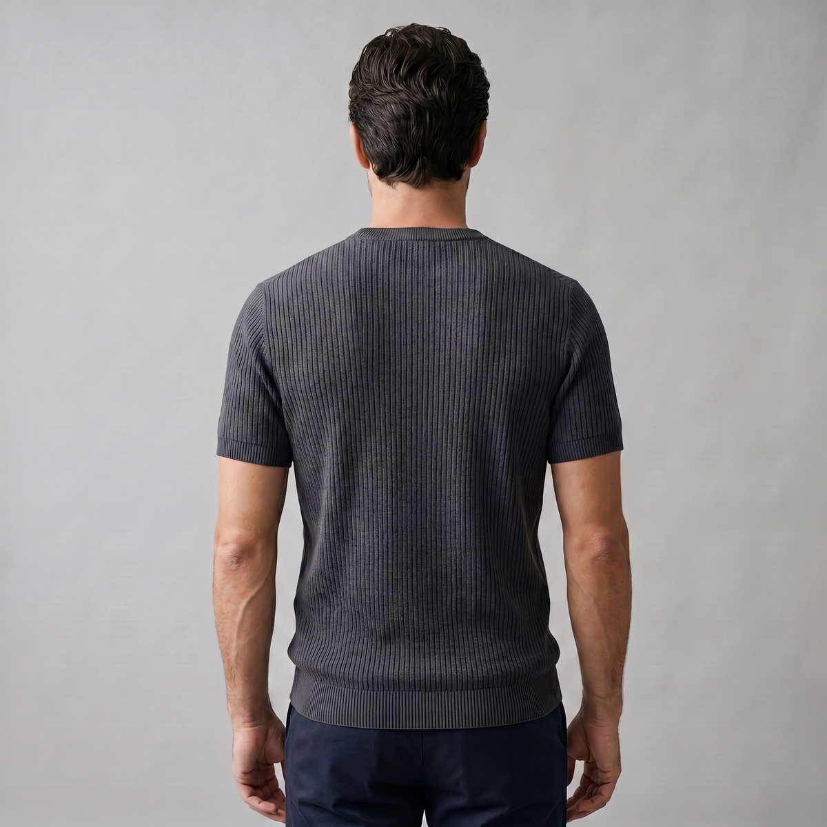 Men's Knit Pullover T-shirt — product view