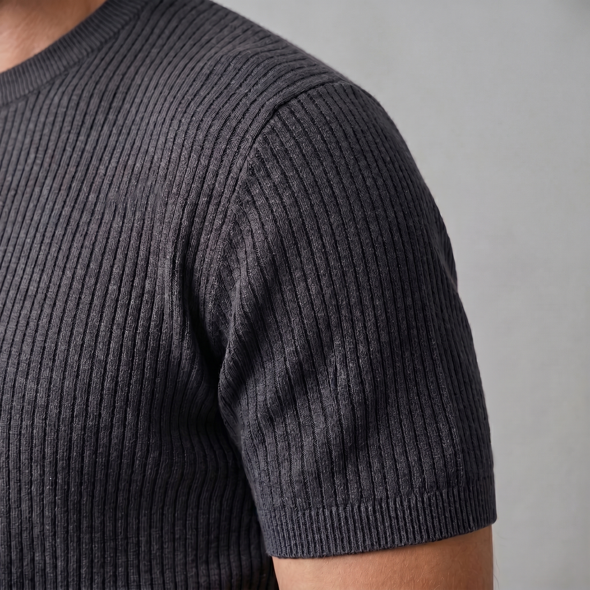 Men's Knit Pullover T-shirt — product view