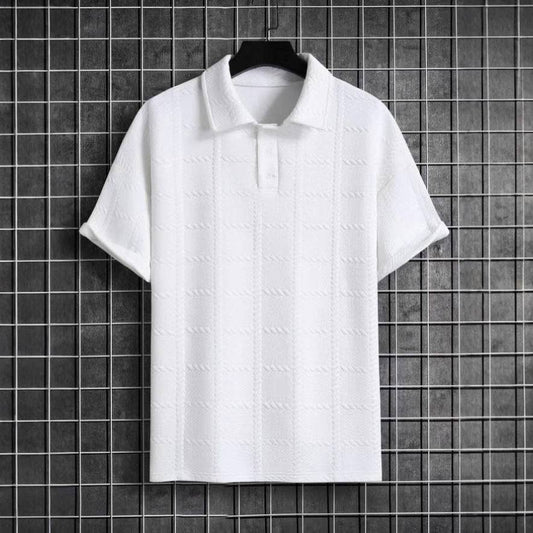 Summer Knit High Polo Shirt — product view