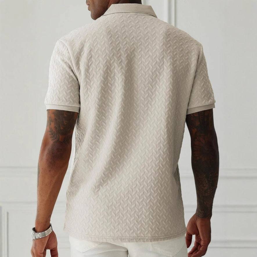 Summer Knit High Polo Shirt — product view