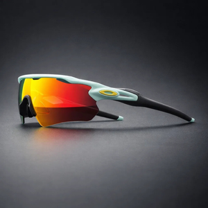 Lunettes de soleil pour homme pour le sport — Vert menthe/Orange