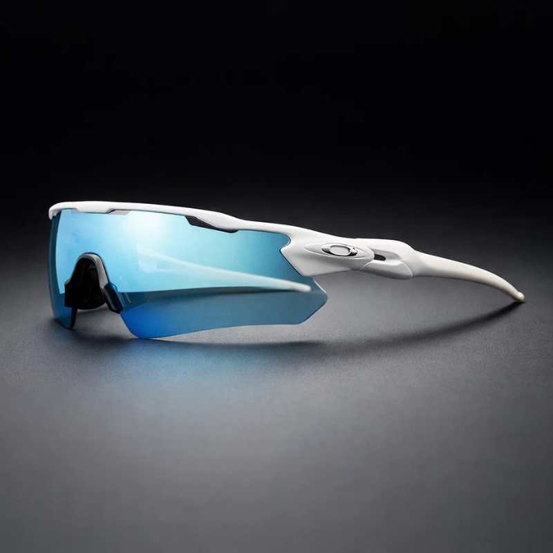 Sports Sunglasses — White/Light Blue