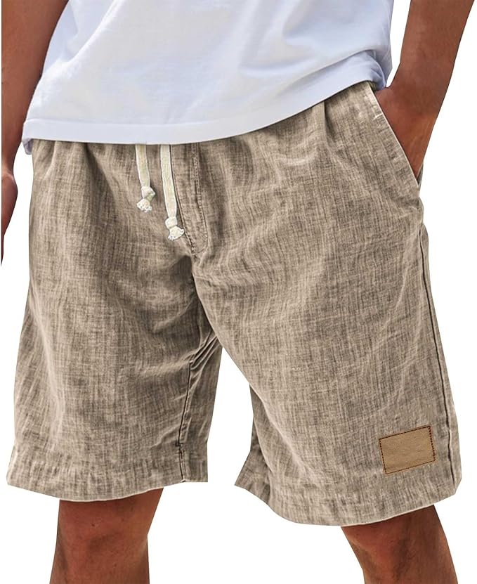 Men's Beach Shorts — Khaki