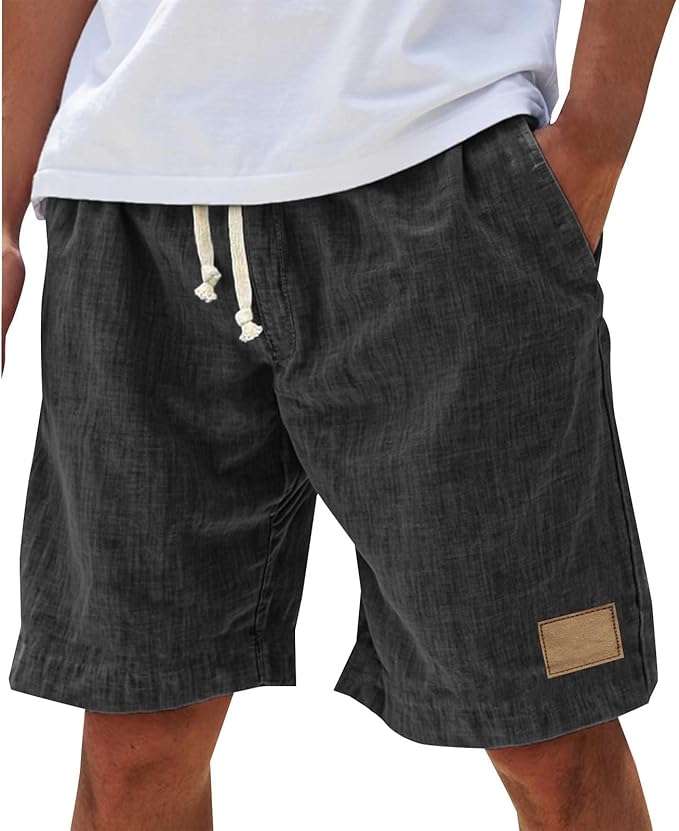 Men's Beach Shorts — Black