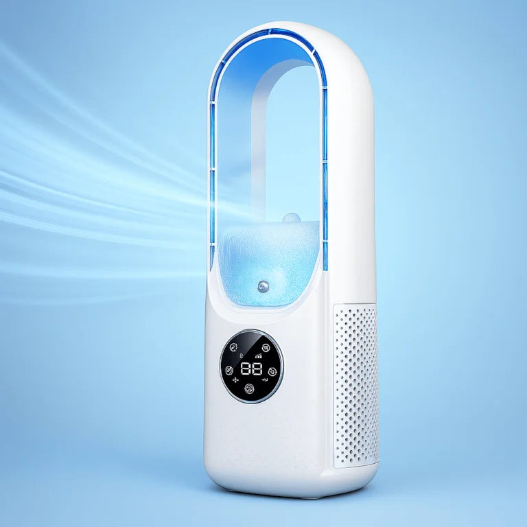 Blade-Free USB Air Cooler with Water Tank and 6 Speeds