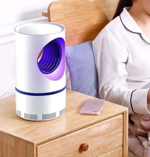 Silent UV Insect Trap with USB Suction Fan — White