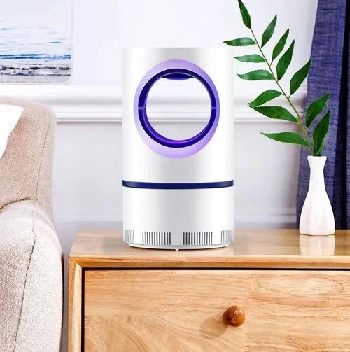 Quiet UV Mosquito Trap with Suction Fan and USB Power Supply — White